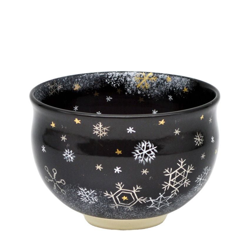 茶道具 抹茶茶碗（まっちゃちゃわん） 茶碗 黒 雪華 水出 宋絢 | 千年