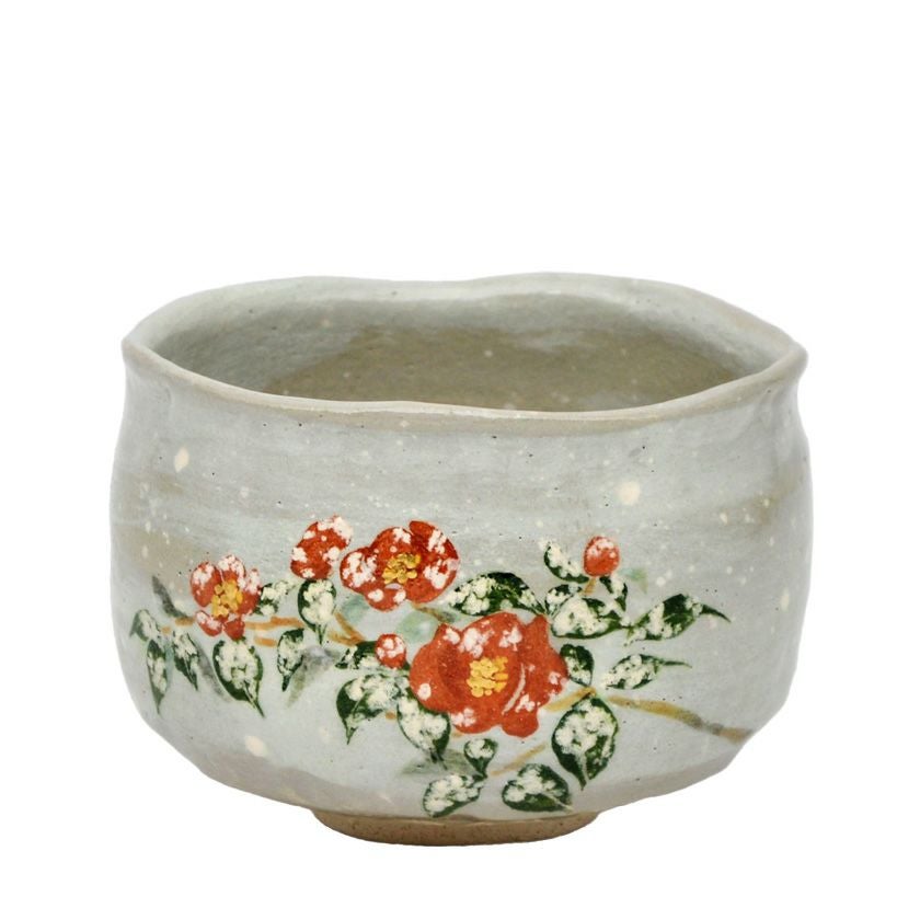茶道具 抹茶茶碗（まっちゃちゃわん） 茶碗 雪椿 吉村 楽入 抹茶茶碗は茶の湯文化である表千家・裏千家の茶道具や抹茶を専門に扱う千紀園（せんきえん）が通販で販売しています。茶会また初心者向けのお稽古用にご利用いただける抹茶碗です。贈り物・ギフトにも人気です。