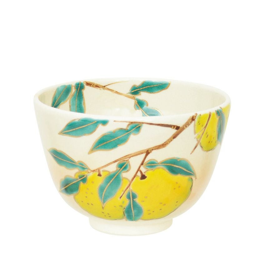 茶道具 抹茶茶碗（まっちゃちゃわん） 茶碗 色絵 柚子 加藤 起楽