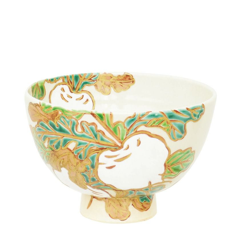茶道具 抹茶茶碗（まっちゃちゃわん） 茶碗 色絵 白蕪 加藤 永山 抹茶茶碗は茶の湯文化である表千家・裏千家の茶道具や抹茶を専門に扱う千紀園（せんきえん）が通販で販売しています。茶会また初心者向けのお稽古用にご利用いただける抹茶碗です。贈り物・ギフトにも人気です。
