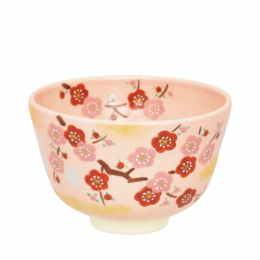 茶道具 抹茶茶碗（まっちゃちゃわん） 茶碗 色絵 梅 東山 深山 | 千年