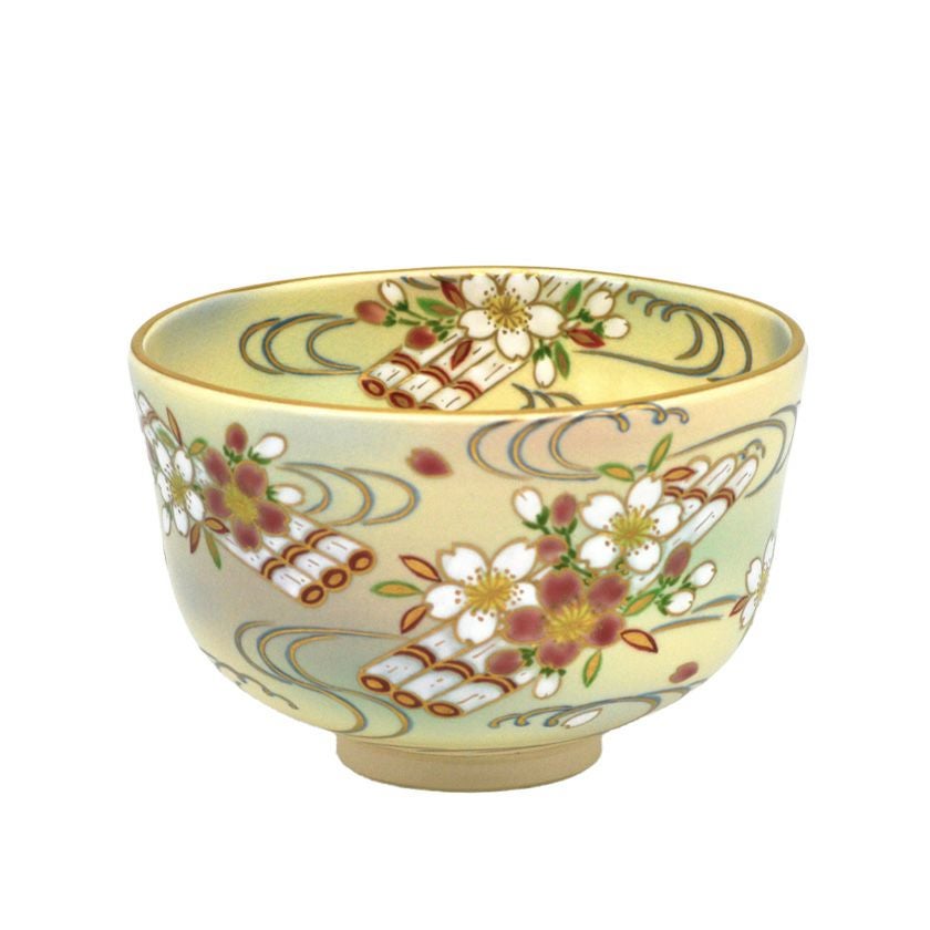 茶道具 抹茶茶碗（まっちゃちゃわん） 茶碗 仁清 花筏 中村 秋峰