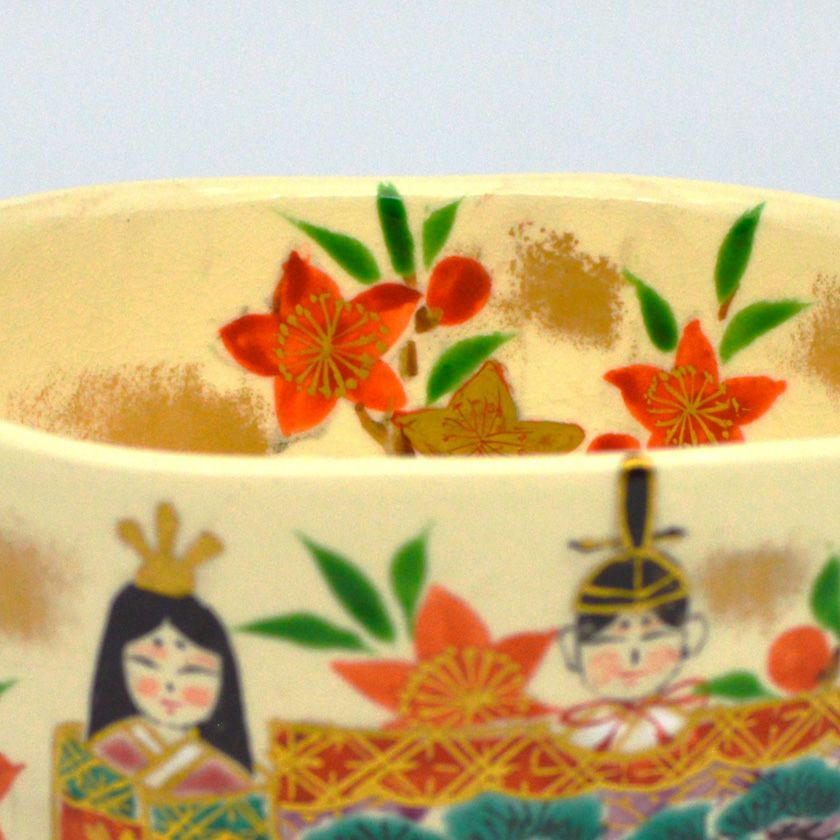 茶道具 抹茶茶碗（まっちゃちゃわん） 茶碗 仁清 立雛 雛祭り 壱休窯 抹茶茶碗は茶の湯文化である表千家・裏千家の茶道具や抹茶を専門に扱う千紀園（せんきえん）が通販で販売しています。茶会また初心者向けのお稽古用にご利用いただける抹茶碗です。贈り物・ギフトにも人気です。