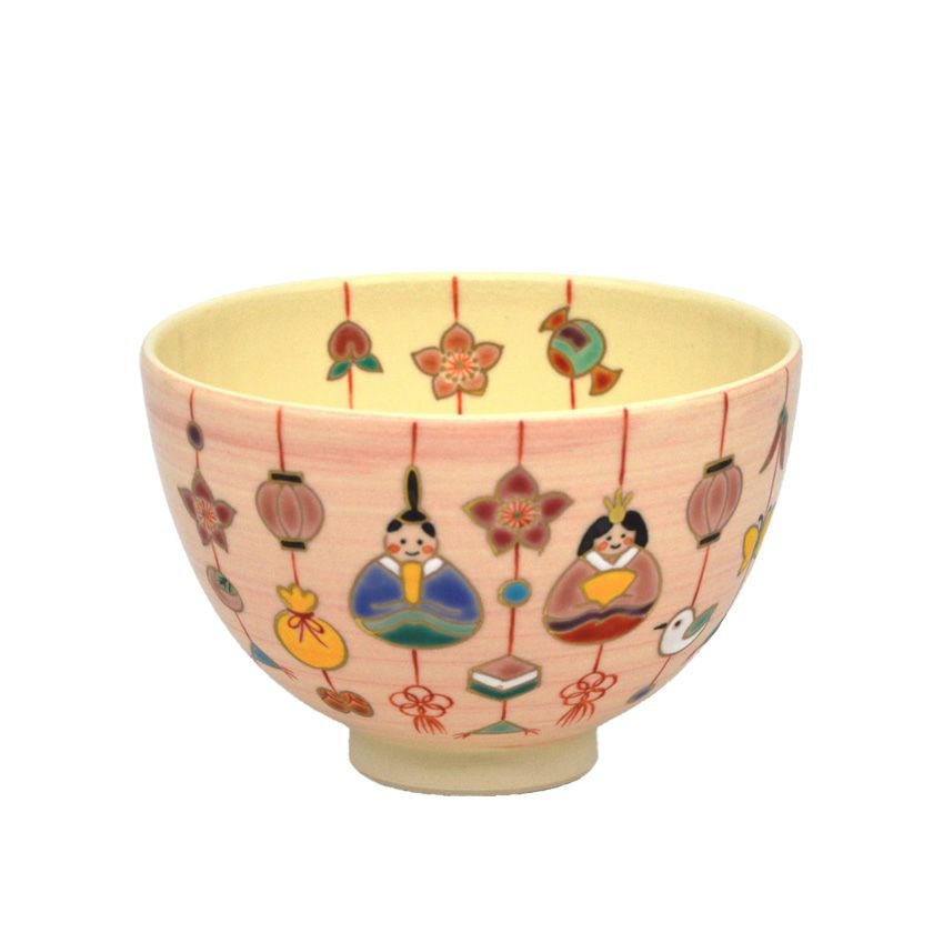 茶道具 抹茶茶碗（まっちゃちゃわん） 茶碗 吊り飾り雛 雛祭り 見谷 福峰 抹茶茶碗は茶の湯文化である表千家・裏千家の茶道具や抹茶を専門に扱う千紀園（せんきえん）が通販で販売しています。茶会また初心者向けのお稽古用にご利用いただける抹茶碗です。贈り物・ギフトにも人気です。