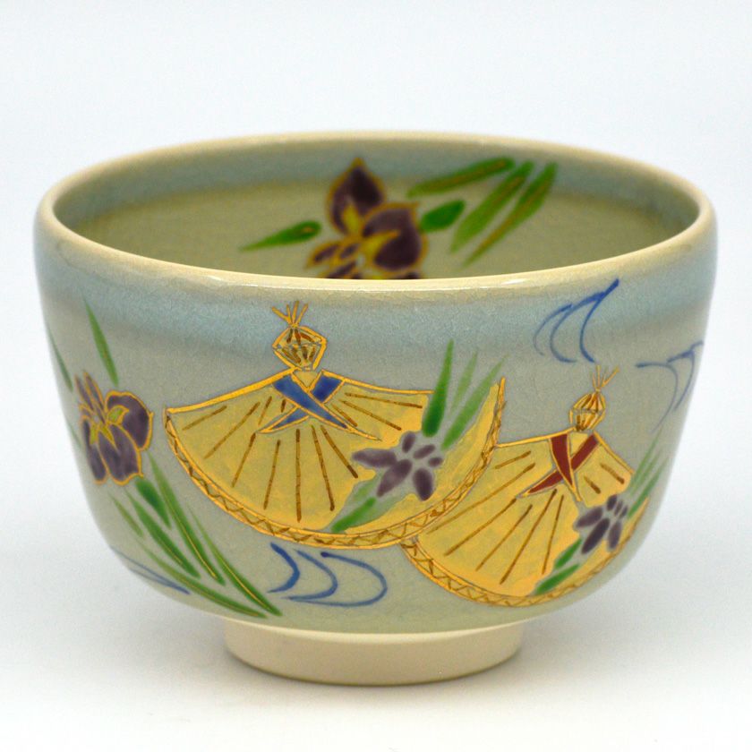 茶道具 抹茶茶碗（まっちゃちゃわん） 茶碗 青磁 あやめ笠 端午の節句 中村 与平 抹茶茶碗は茶の湯文化である表千家・裏千家の茶道具や抹茶を専門に扱う千紀園（せんきえん）が通販で販売しています。茶会また初心者向けのお稽古用にご利用いただける抹茶碗です。贈り物・ギフトにも人気です。