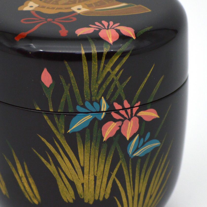 茶道具 薄茶器（うすちゃき） 中棗 菖蒲兜 中村 湖彩 端午の節句