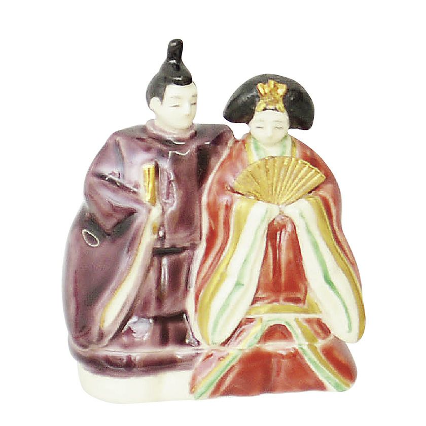 香合　雛人形 茶道具　今岡三四郎 茶道具 香合（こうごう） 香合 立雛 雛祭り 今岡 三四郎 お雛様