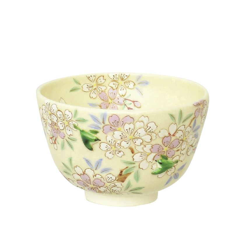 茶道具 抹茶茶碗（まっちゃちゃわん） 茶碗 仁清 桜にうぐいす（鶯付