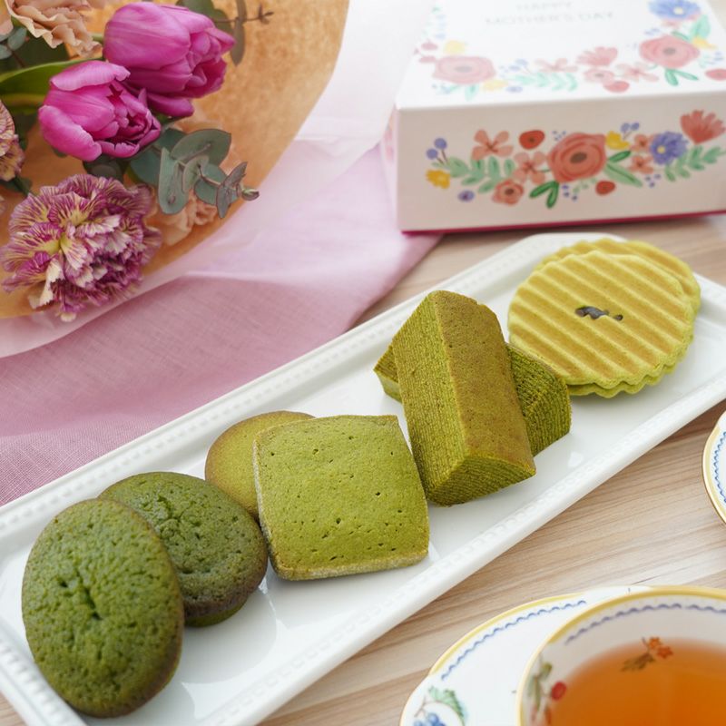 千紀園（せんきえん）の【送料込み】【母の日限定】宇治抹茶焼き菓子詰合せ＜母の日BOX＞