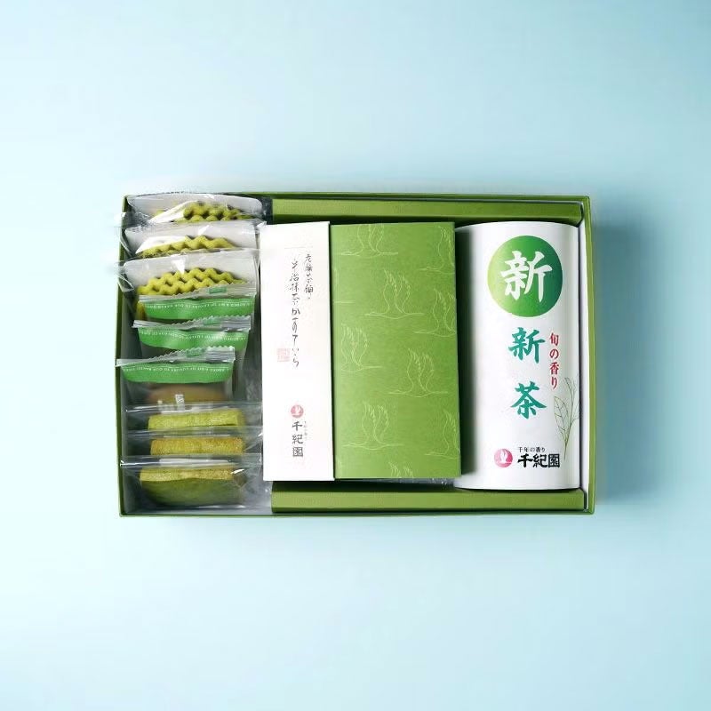 新茶と宇治抹茶かすていらと焼き菓子詰合せ