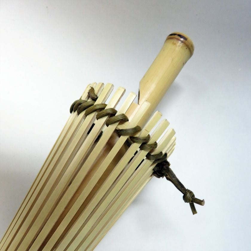 茶道具 花籠（はなかご） 白竹 傘籠（掛） 松本 東公斉 | 千年の香り