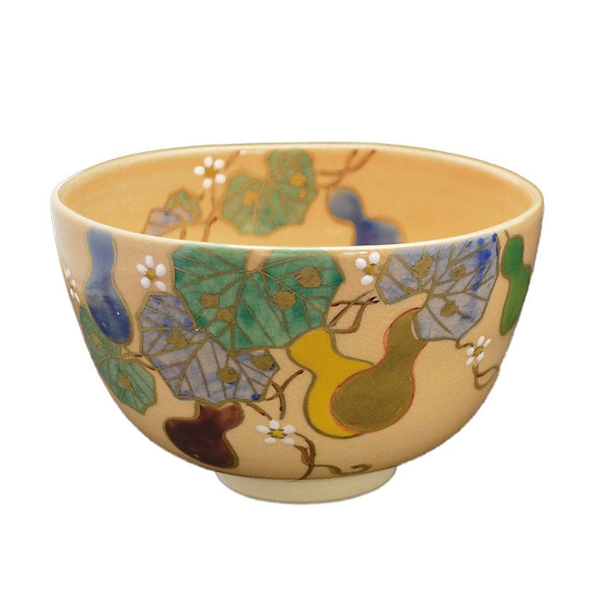 茶道具 抹茶茶碗（まっちゃちゃわん） 色絵茶碗 六瓢 鈴木 一点 抹茶茶碗は茶の湯文化である表千家・裏千家の茶道具や抹茶を専門に扱う千紀園（せんきえん）が通販で販売しています。茶会また初心者向けのお稽古用にご利用いただける抹茶碗です。贈り物・ギフトにも人気です。