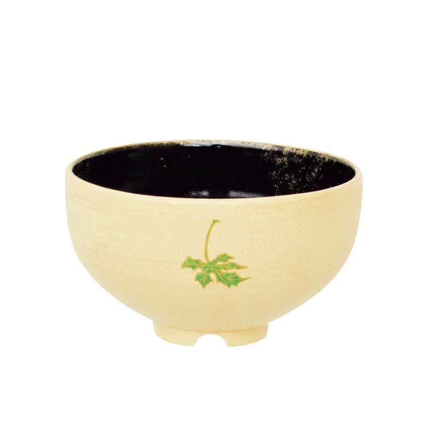 茶道具 抹茶茶碗（まっちゃちゃわん） 茶碗 梶の葉（内黒釉 天の川
