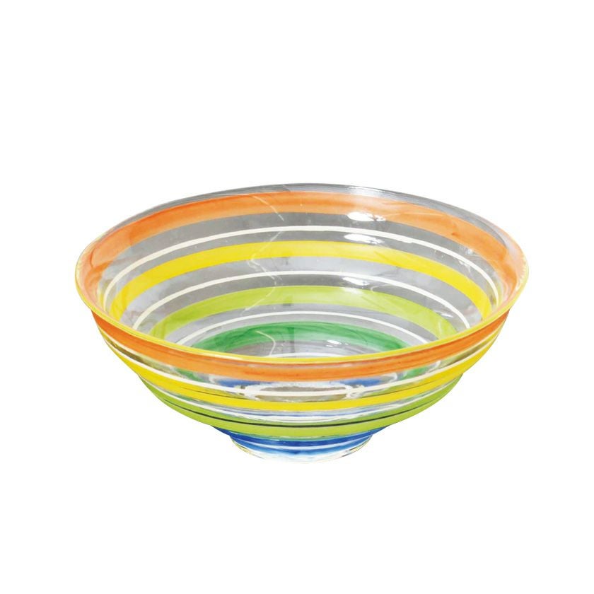 ガラスの平茶碗「虹」 茶道具 平茶碗（ひらちゃわん） ガラス平茶碗 虹 【耐熱】 加藤 永山