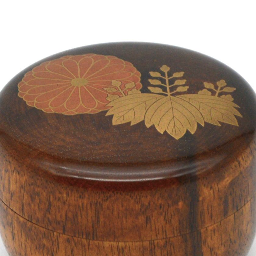 茶道具　天然木　黒柿製　無垢彫　綺麗な木目の棗　V　R8964 000000010227-03.jpg?size=xl&w=