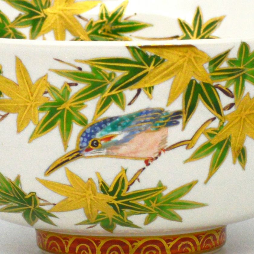 茶道具 抹茶茶碗（まっちゃちゃわん） 茶碗 白釉 青楓と翡翠 山岡 善高 抹茶茶碗は茶の湯文化である表千家・裏千家の茶道具や抹茶を専門に扱う千紀園（せんきえん）が通販で販売しています。茶会また初心者向けのお稽古用にご利用いただける抹茶碗です。贈り物・ギフトにも人気です。