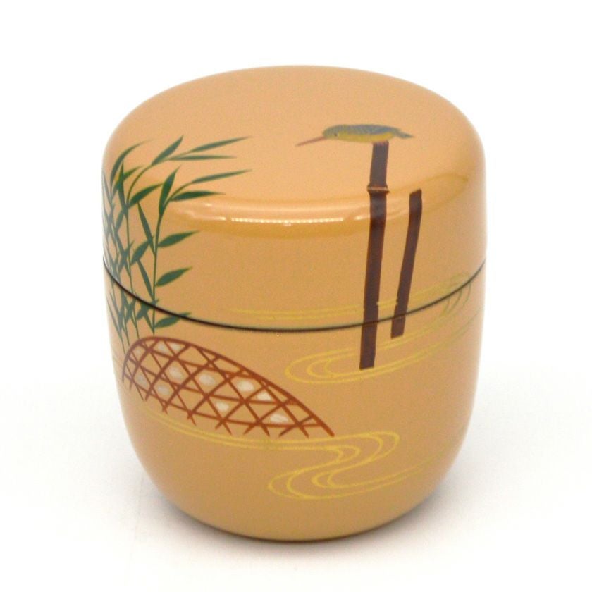 茶道具 薄茶器（うすちゃき） 中棗 白漆 カワセミ 中村 湖彩 | 千年の