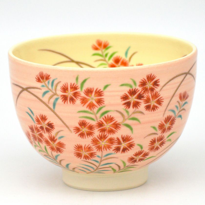 茶道具 抹茶茶碗（まっちゃちゃわん） 茶碗 撫子 見谷 福峰 抹茶茶碗は茶の湯文化である表千家・裏千家の茶道具や抹茶を専門に扱う千紀園（せんきえん）が通販で販売しています。茶会また初心者向けのお稽古用にご利用いただける抹茶碗です。贈り物・ギフトにも人気です。