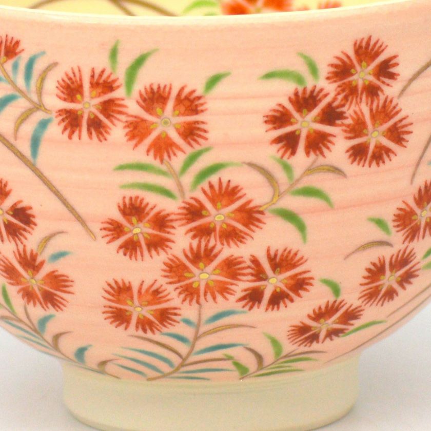 茶道具 抹茶茶碗（まっちゃちゃわん） 茶碗 撫子 見谷 福峰 抹茶茶碗は茶の湯文化である表千家・裏千家の茶道具や抹茶を専門に扱う千紀園（せんきえん）が通販で販売しています。茶会また初心者向けのお稽古用にご利用いただける抹茶碗です。贈り物・ギフトにも人気です。