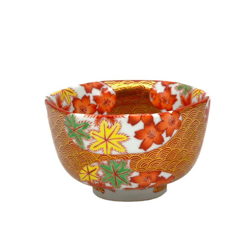 景徳鎮名碗　龍紋碗　￼高6径12cm 箱付茶道具　￼陶磁器　新品未使用長期保管品 茶道具 抹茶茶碗（まっちゃちゃわん） 景徳鎮 茶碗 六角 雲錦 王 懐英