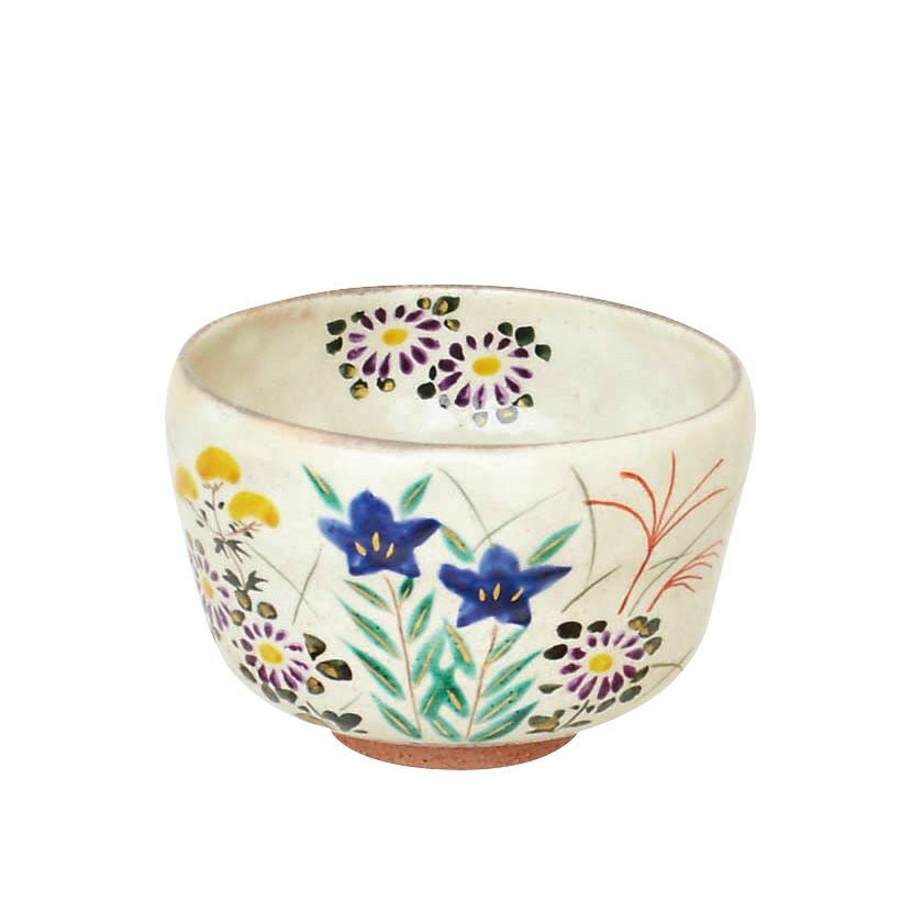 茶道具 抹茶茶碗（まっちゃちゃわん） 茶碗 粉引 秋草 八木 海峰 抹茶茶碗は茶の湯文化である表千家・裏千家の茶道具や抹茶を専門に扱う千紀園（せんきえん）が通販で販売しています。茶会また初心者向けのお稽古用にご利用いただける抹茶碗です。贈り物・ギフトにも人気です。