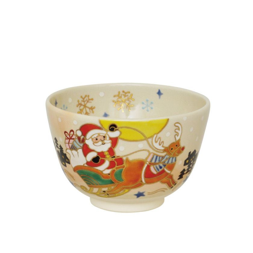 茶道具 抹茶茶碗（まっちゃちゃわん） 茶碗 サンタと赤ハナのトナカイ 加藤 起楽 抹茶茶碗は茶の湯文化である表千家・裏千家の茶道具や抹茶を専門に扱う千紀園（せんきえん）が通販で販売しています。茶会また初心者向けのお稽古用にご利用いただける抹茶碗です。贈り物・ギフトにも人気です。