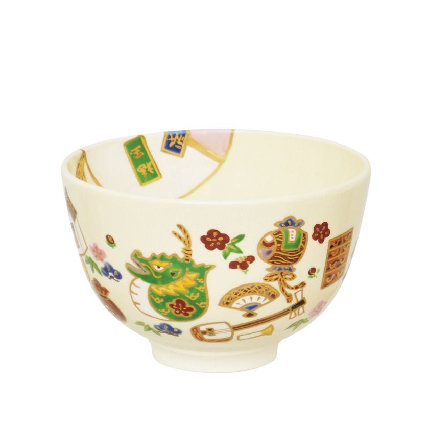 茶道具 抹茶茶碗（まっちゃちゃわん） 茶碗 色絵 福玉 浅見 与し三 干支 辰（たつ、タツ、龍、竜） 抹茶茶碗は茶の湯文化である表千家・裏千家の茶道具や抹茶を専門に扱う千紀園（せんきえん）が通販で販売しています。茶会また初心者向けのお稽古用にご利用いただける抹茶碗です。贈り物・ギフトにも人気です。