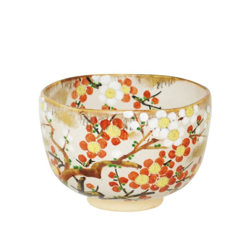 茶道具 抹茶茶碗（まっちゃちゃわん） 茶碗 乾山 紅白梅 森下 秋彩 抹茶茶碗は茶の湯文化である表千家・裏千家の茶道具や抹茶を専門に扱う千紀園（せんきえん）が通販で販売しています。茶会また初心者向けのお稽古用にご利用いただける抹茶碗です。贈り物・ギフトにも人気です。