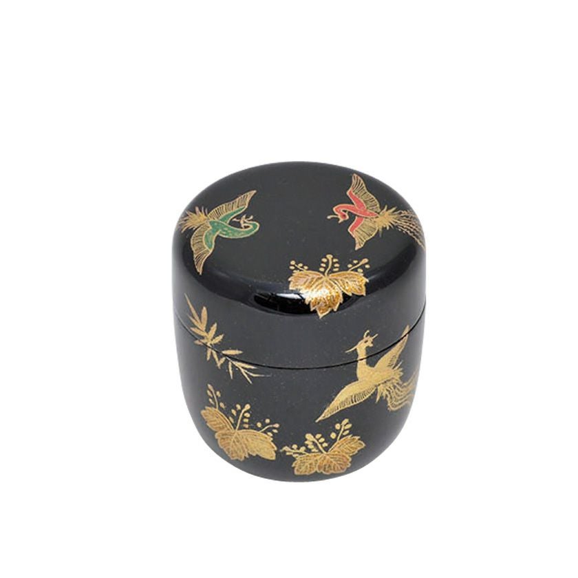 茶道具 薄茶器（うすちゃき） 中棗 桐竹鳳凰蒔絵 佐々木 麗峰 | 千年の
