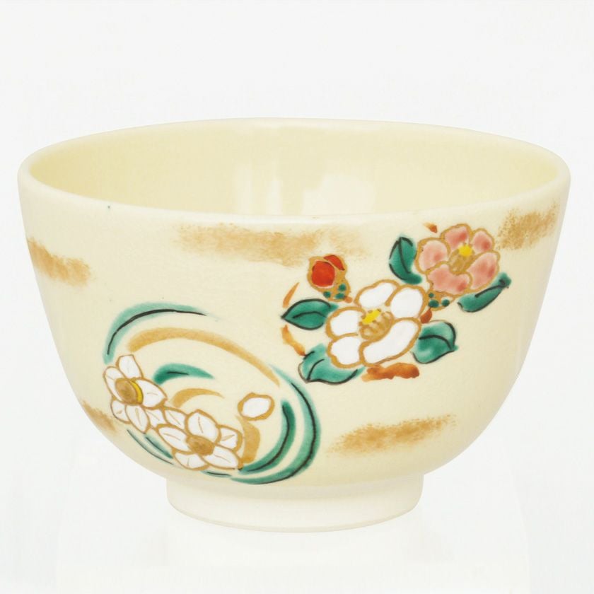 茶道具 抹茶茶碗（まっちゃちゃわん） 茶碗 色絵 和花 川上 真琴 歌会始 勅題 御題「和」 抹茶茶碗は茶の湯文化である表千家・裏千家の茶道具や抹茶を専門に扱う千紀園（せんきえん）が通販で販売しています。茶会また初心者向けのお稽古用にご利用いただける抹茶碗です。贈り物・ギフトにも人気です。