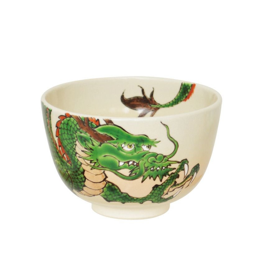 茶道具 抹茶茶碗（まっちゃちゃわん） 茶碗 色絵 龍 加藤 起楽 干支 辰（たつ 龍 竜 りゅう） 抹茶茶碗は茶の湯文化である表千家・裏千家の茶道具や抹茶を専門に扱う千紀園（せんきえん）が通販で販売しています。茶会また初心者向けのお稽古用にご利用いただける抹茶碗です。贈り物・ギフトにも人気です。