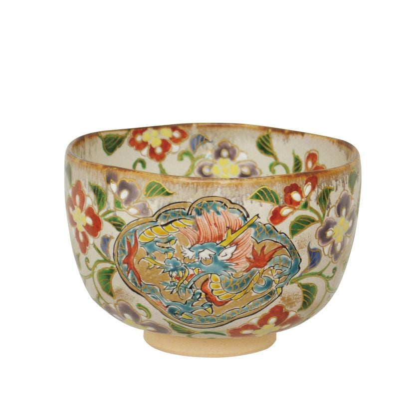 茶道具 抹茶茶碗（まっちゃちゃわん） 茶碗 乾山 唐花に干支（辰） 森下 秋彩 干支 辰（たつ 龍 竜 りゅう） 抹茶茶碗は茶の湯文化である表千家・裏千家の茶道具や抹茶を専門に扱う千紀園（せんきえん）が通販で販売しています。茶会また初心者向けのお稽古用にご利用いただける抹茶碗です。贈り物・ギフトにも人気です。
