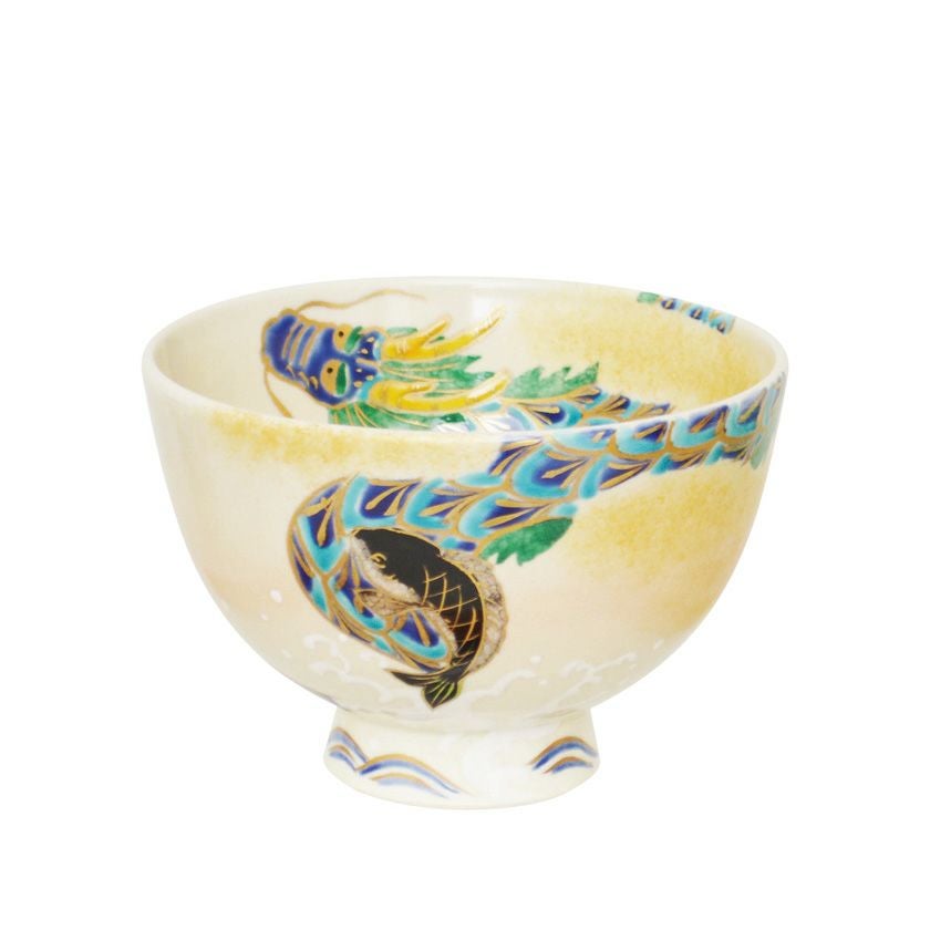 茶道具 抹茶茶碗（まっちゃちゃわん） 茶碗 色絵 登竜門 加藤 永山 干支 辰（たつ 龍 竜 りゅう） 抹茶茶碗は茶の湯文化である表千家・裏千家の茶道具や抹茶を専門に扱う千紀園（せんきえん）が通販で販売しています。茶会また初心者向けのお稽古用にご利用いただける抹茶碗です。贈り物・ギフトにも人気です。