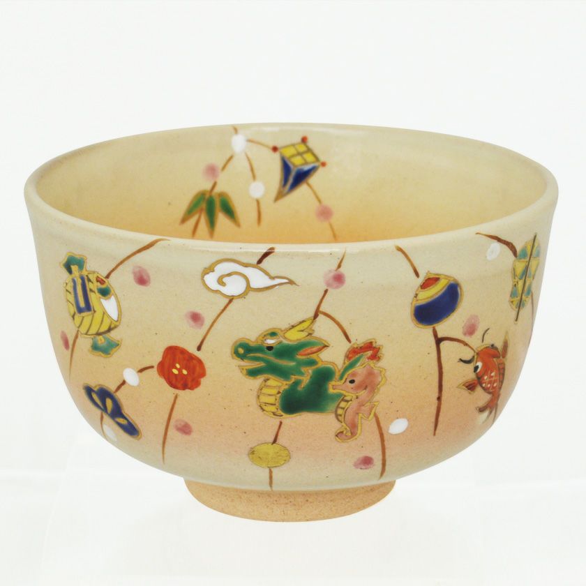 茶道具 抹茶茶碗（まっちゃちゃわん） 茶碗 御本手 干支もち花（辰） 耕寅窯 干支 辰（たつ 龍 竜 りゅう） 抹茶茶碗は茶の湯文化である表千家・裏千家の茶道具や抹茶を専門に扱う千紀園（せんきえん）が通販で販売しています。茶会また初心者向けのお稽古用にご利用いただける抹茶碗です。贈り物・ギフトにも人気です。