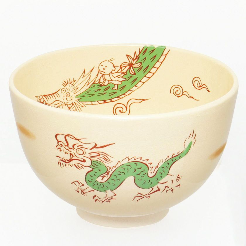 茶道具 抹茶茶碗（まっちゃちゃわん） 茶碗 仁清 竜の子太郎 栄山 干支 辰（たつ 龍 竜 りゅう） 抹茶茶碗は茶の湯文化である表千家・裏千家の茶道具や抹茶を専門に扱う千紀園（せんきえん）が通販で販売しています。茶会また初心者向けのお稽古用にご利用いただける抹茶碗です。贈り物・ギフトにも人気です。
