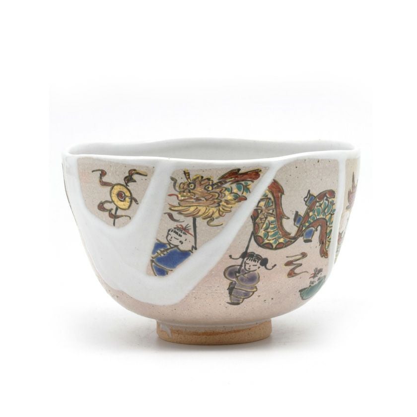 茶道具 抹茶茶碗（まっちゃちゃわん） 茶碗 おくんち蛇踊 福本積應師書付 銘「福寿」 文月 和香 干支 辰 抹茶茶碗は茶の湯文化である表千家・裏千家の茶道具や抹茶を専門に扱う千紀園（せんきえん）が通販で販売しています。茶会また初心者向けのお稽古用にご利用いただける抹茶碗です。贈り物・ギフトにも人気です。