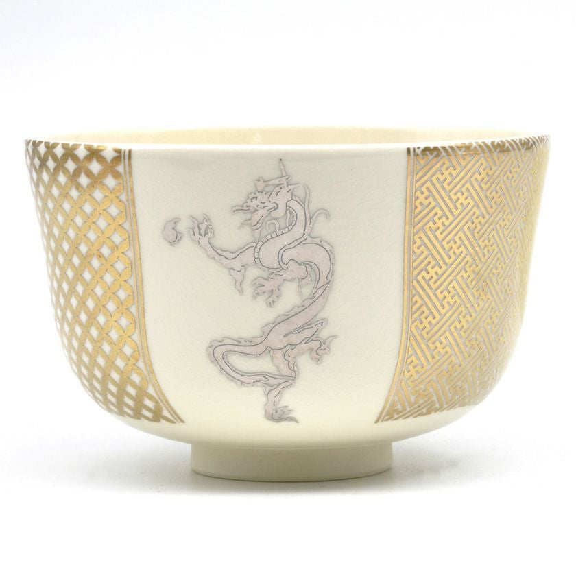 茶道具 抹茶茶碗（まっちゃちゃわん） 茶碗 仁清 格子龍 花月窯 干支 辰（たつ 龍 竜 りゅう） 抹茶茶碗は茶の湯文化である表千家・裏千家の茶道具や抹茶を専門に扱う千紀園（せんきえん）が通販で販売しています。茶会また初心者向けのお稽古用にご利用いただける抹茶碗です。贈り物・ギフトにも人気です。