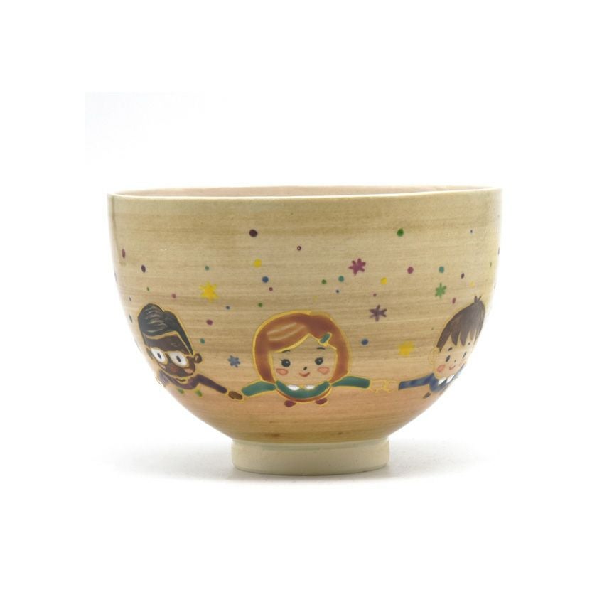 茶道具 抹茶茶碗（まっちゃちゃわん） 茶碗 子供達の和 巌窯 御題（勅題）「和」 抹茶茶碗は茶の湯文化である表千家・裏千家の茶道具や抹茶を専門に扱う千紀園（せんきえん）が通販で販売しています。茶会また初心者向けのお稽古用にご利用いただける抹茶碗です。贈り物・ギフトにも人気です。