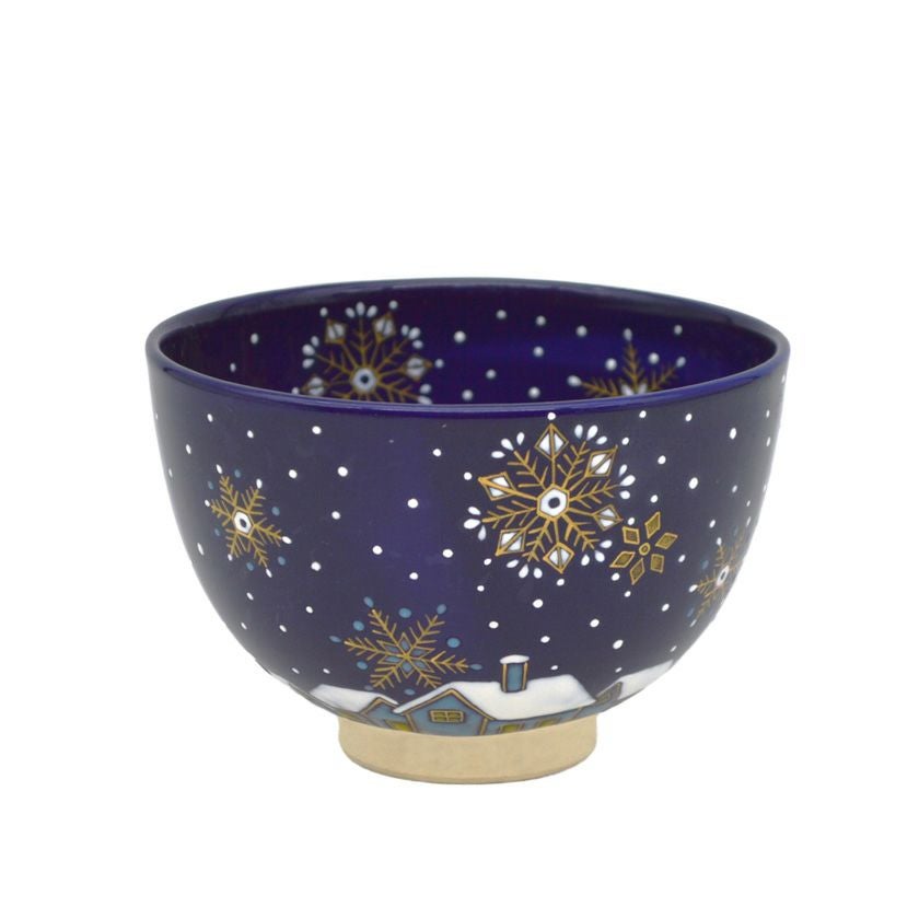 茶道具 抹茶茶碗（まっちゃちゃわん） 茶碗 雪景色 巌窯 クリスマス Xmas Christmas 聖誕節 抹茶茶碗は茶の湯文化である表千家・裏千家の茶道具や抹茶を専門に扱う千紀園（せんきえん）が通販で販売しています。茶会また初心者向けのお稽古用にご利用いただける抹茶碗です。贈り物・ギフトにも人気です。