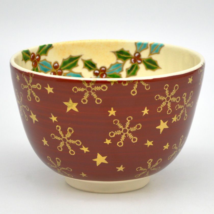 茶道具 抹茶茶碗（まっちゃちゃわん） 茶碗 紅地 クリスマス 水出 宋絢 クリスマス Xmas Christmas 聖誕節 抹茶茶碗は茶の湯文化である表千家・裏千家の茶道具や抹茶を専門に扱う千紀園（せんきえん）が通販で販売しています。茶会また初心者向けのお稽古用にご利用いただける抹茶碗です。贈り物・ギフトにも人気です。