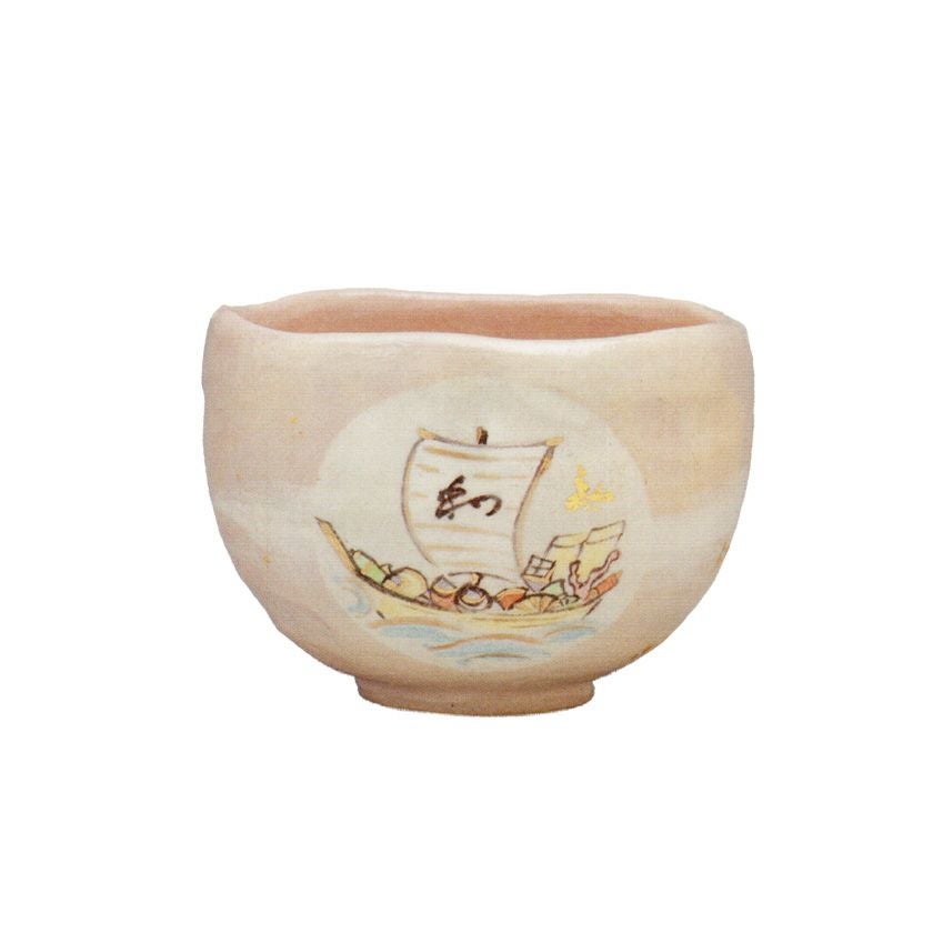 茶道具 抹茶茶碗（まっちゃちゃわん） 宝船 「和」 茶碗 吉村 楽入 歌会始 勅題 御題「和」 抹茶茶碗は茶の湯文化である表千家・裏千家の茶道具や抹茶を専門に扱う千紀園（せんきえん）が通販で販売しています。茶会また初心者向けのお稽古用にご利用いただける抹茶碗です。贈り物・ギフトにも人気です。