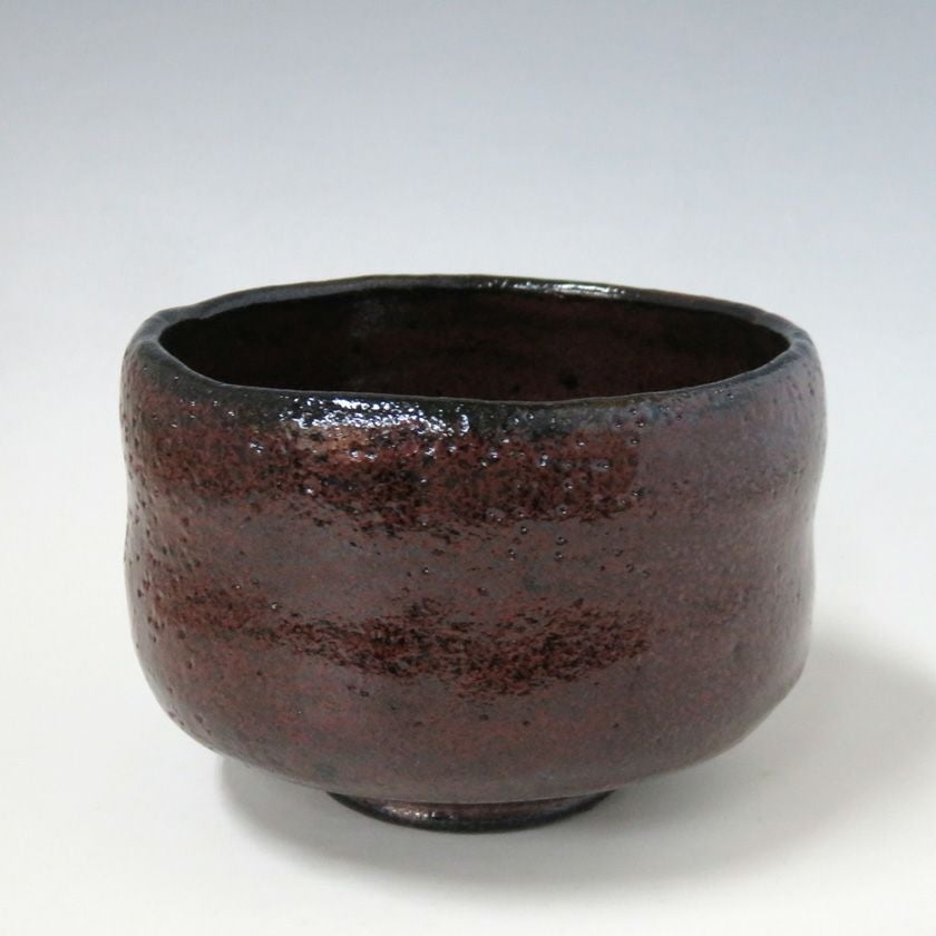 茶道具 抹茶茶碗（まっちゃちゃわん） 黒茶碗 一入写 「夕紅葉