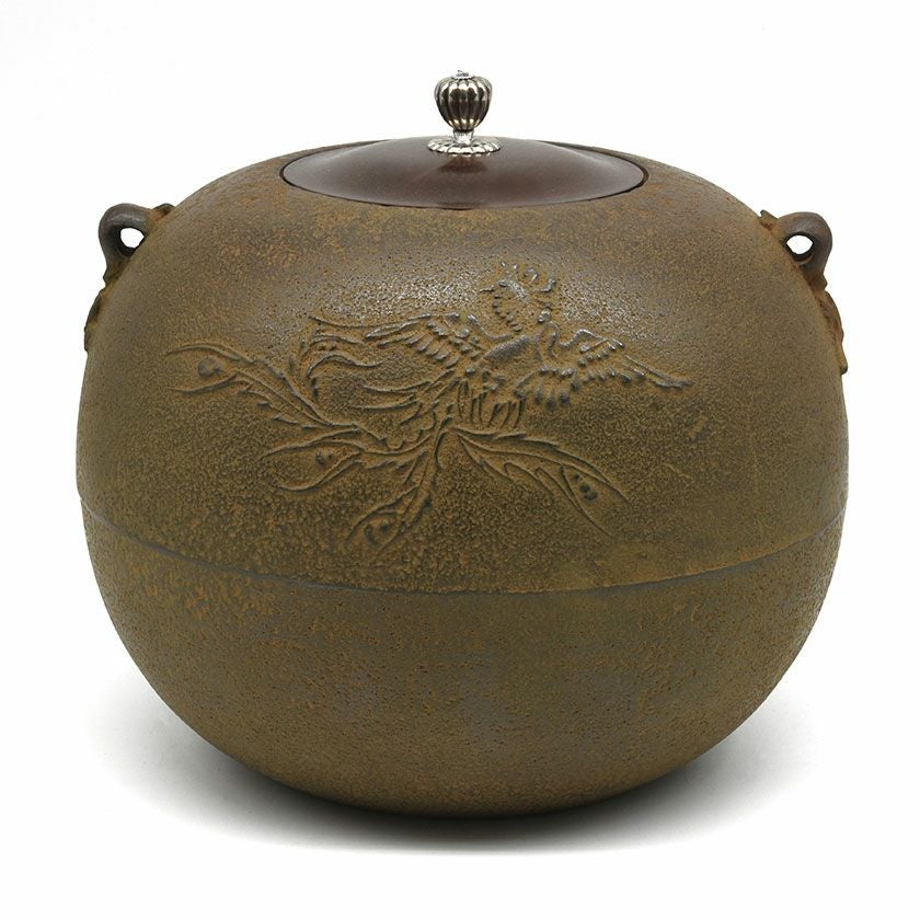 茶道具 茶釜 平丸筋釜 蓋付き 胴回り 約80cm 現状品 中古 苫小牧西店 炉用筋入平丸釜 高橋敬典 - 茶道具きよ川［茶器・茶道具・掛け軸・美術