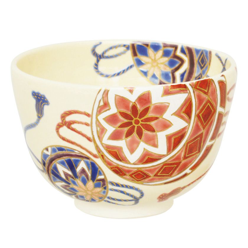 茶道具 抹茶茶碗（まっちゃちゃわん） 茶碗 色絵 手鞠 加藤 永山