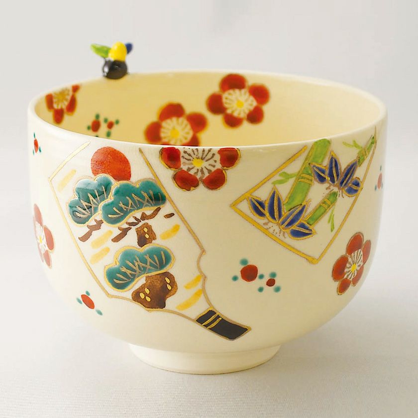 茶道具 抹茶茶碗（まっちゃちゃわん） 羽子板茶碗 （京焼） 竹中 洸祥