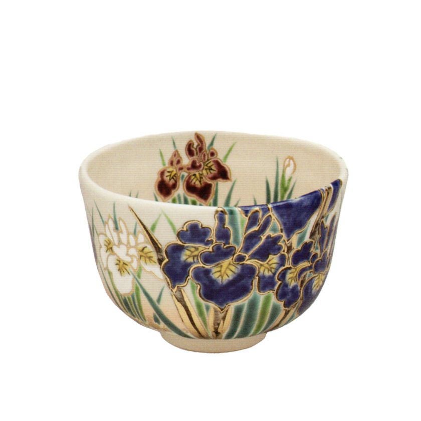 江戸時代後期の茶陶作品 京都・嵐山 嵯峨焼 楽焼茶碗 時代箱付 茶道具 茶道具 抹茶茶碗 黒楽茶碗 白幕釉 永興紹道作 後藤紹道作 政所窯 御物
