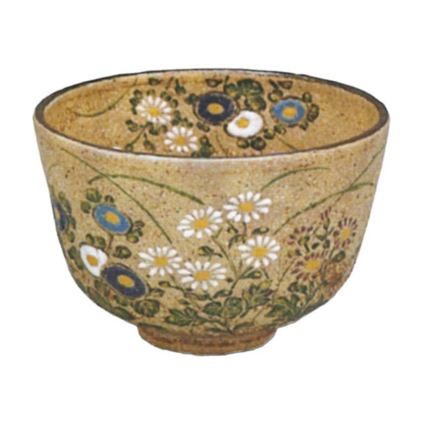 茶道具 抹茶茶碗（まっちゃちゃわん） 京焼 灰釉 菊 茶碗 中村 良二 抹茶茶碗は茶の湯文化である表千家・裏千家の茶道具や抹茶を専門に扱う千紀園（せんきえん）が通販で販売しています。茶会また初心者向けのお稽古用にご利用いただける抹茶碗です。贈り物・ギフトにも人気です。