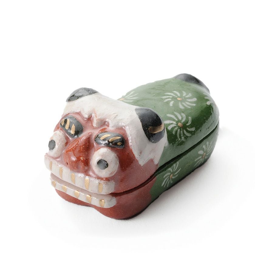 貴重 古信楽 獅子 香合 古箱 箱書あり 茶道具 骨董 茶道具 香合（こうごう） 季節香合 お正月シリーズ 獅子舞 吉村 楽入