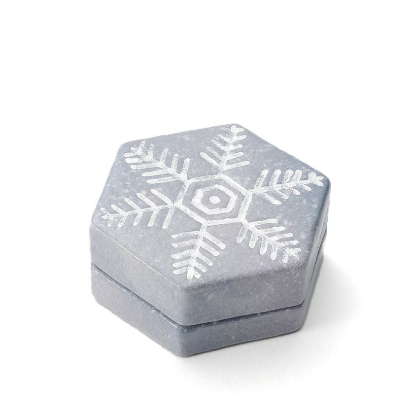 茶道具 香合（こうごう） 季節香合 雪の結晶 吉村 楽入 クリスマス