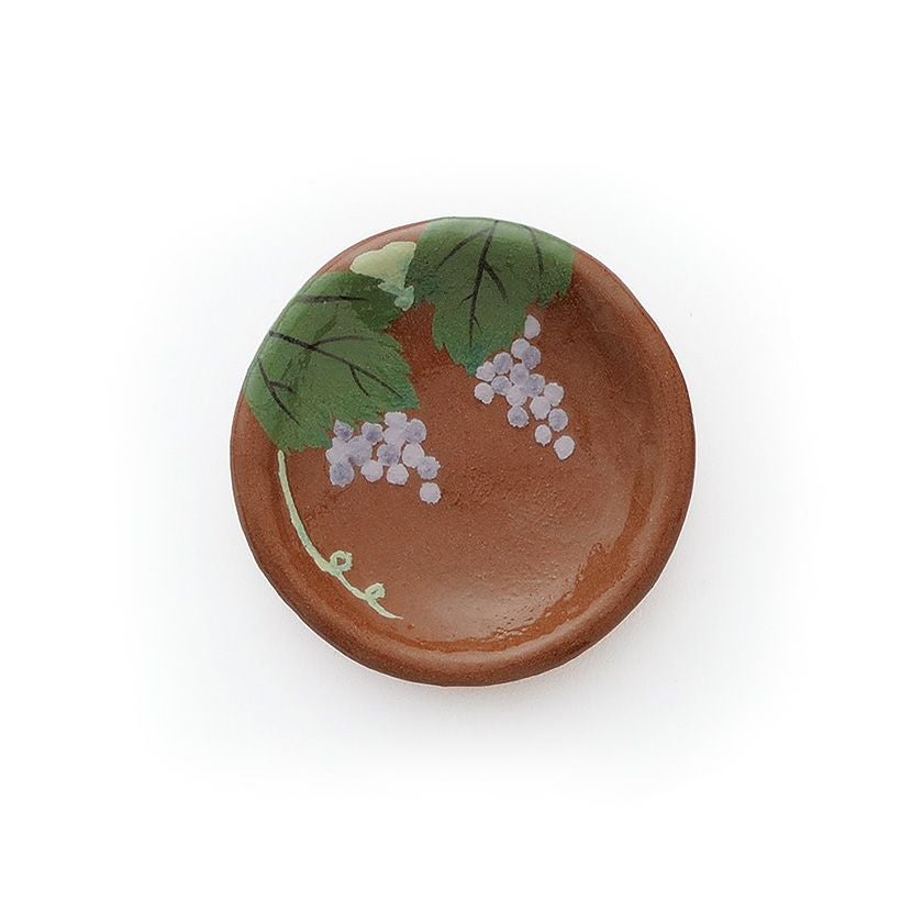 茶道具 菓子器（かしき） 豆皿 蒲萄 ぶどう 楽入窯 | 千年の香り 千紀園